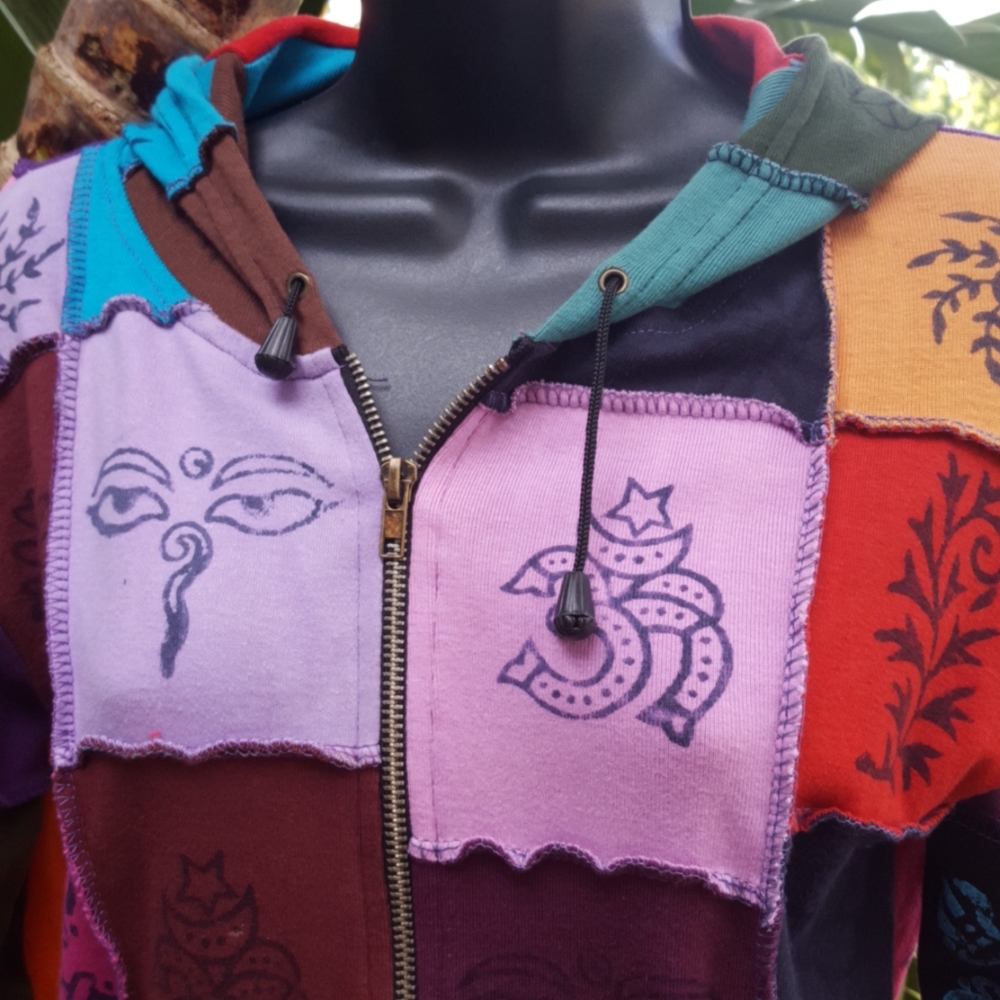 Patchwork cotton jacket - Picture 2 of 5